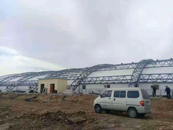 污水池加蓋施工現場